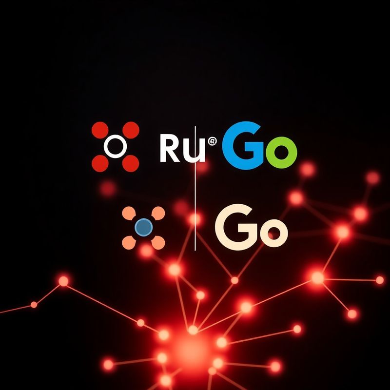 Vizualizace tech stacku — Rust a Go